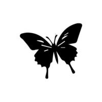 Schmetterling Silhouette. schön und attraktiv Schmetterling Logo vektor