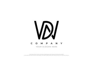 einfach Brief dw oder wd Logo Design vektor