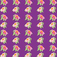 sömlös mönster daisy lila bakgrund dards posters banderoller vår sommar kläder förpackning tapet mall textil- vektor