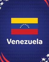 Venezuela Emblem amerikanisch Fußball USA 2024 abstrakt Design Logo Symbol amerikanisch Fußball Finale Illustration vektor