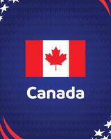 Kanada Emblem amerikanisch Fußball USA 2024 abstrakt Design Logo Symbol amerikanisch Fußball Finale Illustration vektor