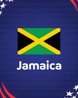 Jamaika Emblem amerikanisch Fußball USA 2024 abstrakt Design Logo Symbol amerikanisch Fußball Finale Illustration vektor