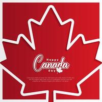 kanada dag bakgrund eller baner design mall berömd på juli 1:a. kanada oberoende dag bakgrund vektor