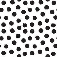 nahtlos Muster mit Grunge schwarz Punkte. zufällig gelegen Kreise. endlos modisch Hintergrund im schwarz und Weiß Farben. Beste zum Verpackung Papier, Textil, Zuhause Dekor. vektor