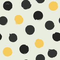 nahtlos Muster mit Grunge Gelb und schwarz Punkte. endlos Hintergrund im modisch Farben. Beste zum Verpackung Papier, Textil, Zuhause Dekor. vektor
