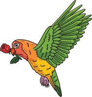 Lovebird Tier Karikatur farbig Clip Art vektor