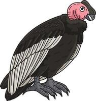 andean Kondor Vogel Karikatur farbig Clip Art vektor