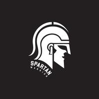 das auffällig schwarz und Weiß Helm Logo, symbolisieren Stärke vektor