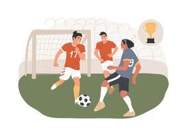 Fußball isoliert Konzept Illustration. vektor