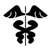 Hermesstab Glyphe Symbol vektor