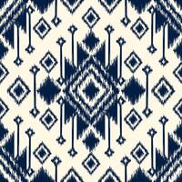 nahtlos Muster ethnisch abstrakt Hintergrund runden Ikat Mustergeometrisch Kurve Design zum Mode Kleidung, Textil, Verpackung, Dekoration Hintergrund. vektor