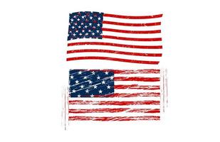 USA:s flagga... vektor