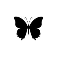 Schmetterlinge Clip Kunst Sammlung. Hand gezeichnet Design Elemente zum Gruß Karten, Poster, Logo, Stichworte, Etiketten, Sammelalbum, Hochzeit Einladungen. einfarbig Schmetterlinge vektor