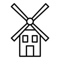 Symbol für die Windmühlenlinie vektor