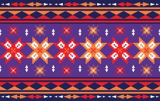 geometrisk etnisk sömlös mönster färgrik. traditionell etnisk orientalisk stil mönster, designad för bakgrund ,tapet ,matta ,Kläder ,vävning ,tryckt mönster ,tyg ,broderi ,dörrmatta vektor