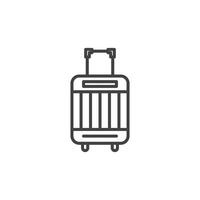 Koffer Symbol Satz. vektor