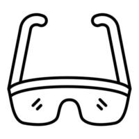 Wissenschaftler Brille Symbol Leitung vektor