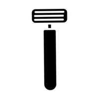 Rasierer Symbol. grau Rasierer, Rasieren, Körperpflege, Hygiene, persönlich Pflege, Bart, Haar Entfernung, sauber, scharf, Klinge. vektor