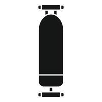 schwarz Silhouette von ein Skateboard Symbol vektor