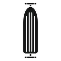 schwarz und Weiß Skateboard Symbol vektor