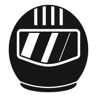 Illustration von ein schwarz und Weiß Rennen Helm geeignet zum Symbol oder Logo verwenden vektor
