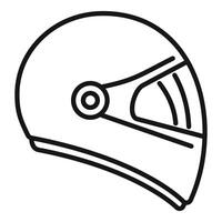 Motorrad Helm Linie Kunst Illustration vektor