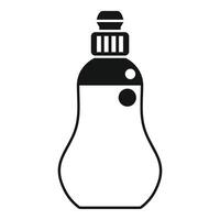 schwarz und Weiß Waschmittel Flasche Symbol vektor