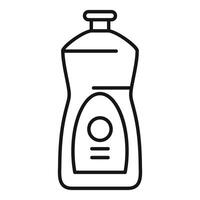 Reinigung Waschmittel Flasche Linie Kunst Symbol vektor