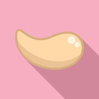 Illustration von ein Cashew Nuss auf Rosa Hintergrund vektor