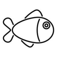 einfach Linie Fisch Symbol Illustration vektor