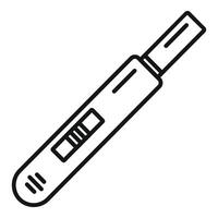 Digital Thermometer Linie Kunst Illustration vektor