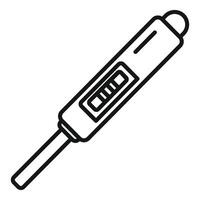 Digital Thermometer Linie Kunst Illustration vektor