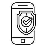 Smartphone Sicherheit Symbol Illustration vektor