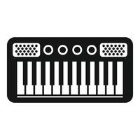 Illustration von Synthesizer Tastatur Symbol vektor