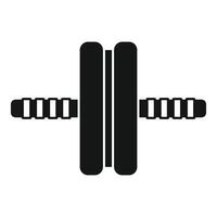 schwarz Silhouette von Fitness Hanteln Symbol vektor