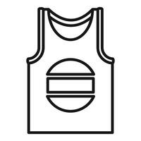 Illustration von ein ärmellos Sport Jersey Symbol vektor