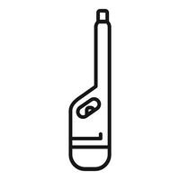 Gliederung Illustration von ein medizinisch Digital Thermometer Symbol vektor