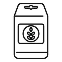 Milch Karton Symbol mit Weizen Emblem vektor