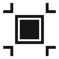 modern schwarz Platz Logo auf Weiß Hintergrund vektor