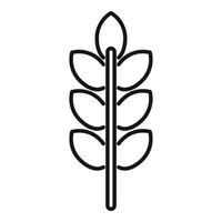 minimalistisch Weizen Stengel Linie Symbol vektor