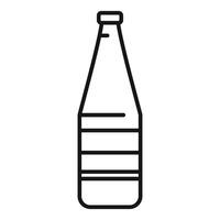 linje konst av soda flaska vektor