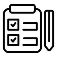 Checkliste Symbol mit Bleistift Illustration vektor