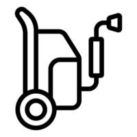 Hand LKW Symbol mit Treibstoff Pumpe vektor
