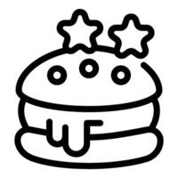 Karikatur Burger mit Sterne Symbol vektor