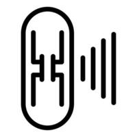 Podcast Mikrofon Symbol Illustration vektor