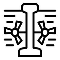 schwarz und Weiß Symbol von der Verkehr Signal Beleuchtung vektor