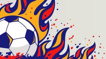 Fußball Turnier Banner balk Design. Fußball Poster mit Kopieren Raum vektor