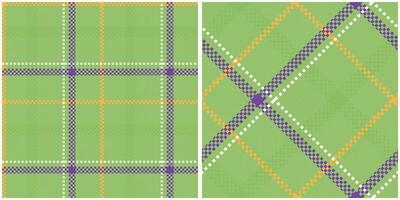 schottisch Tartan Muster. schottisch Plaid, nahtlos Tartan Illustration einstellen zum Schal, Decke, andere modern Frühling Sommer- Herbst Winter Urlaub Stoff drucken. vektor