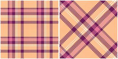 schottisch Tartan nahtlos Muster. kariert Muster nahtlos nahtlos Tartan Illustration einstellen zum Schal, Decke, andere modern Frühling Sommer- Herbst Winter Urlaub Stoff drucken. vektor