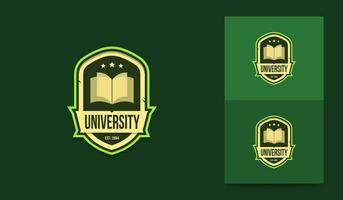 Logo-Vorlage für Bildungseinrichtungen, Identitätssymbol für Universität und Hochschule vektor